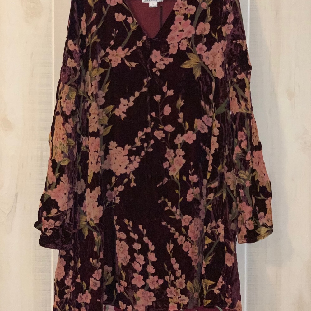 Velvet Dreaming Floral Dress